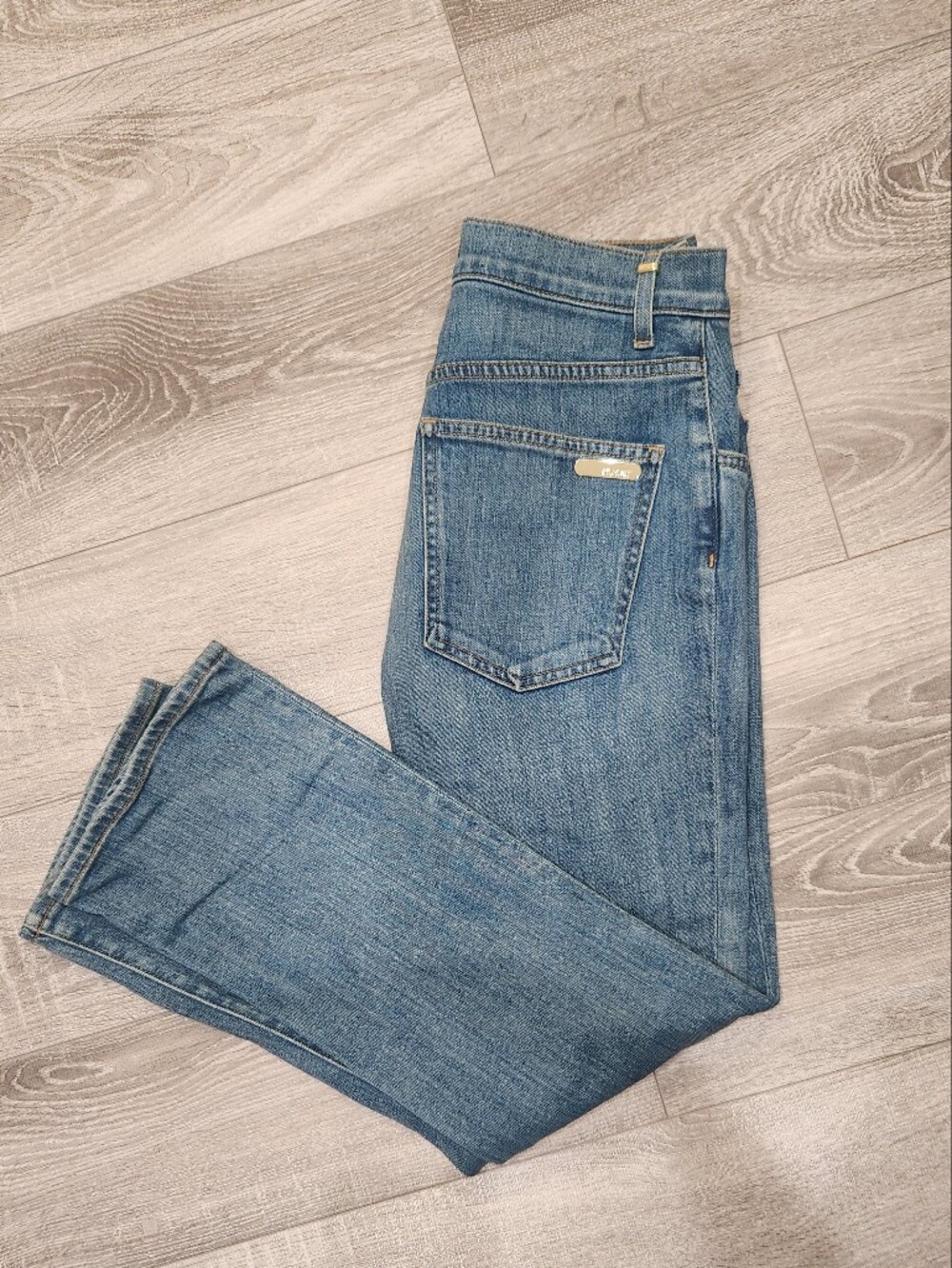 St. John Women's Boot Cut Jeans in Medium Blue Denim